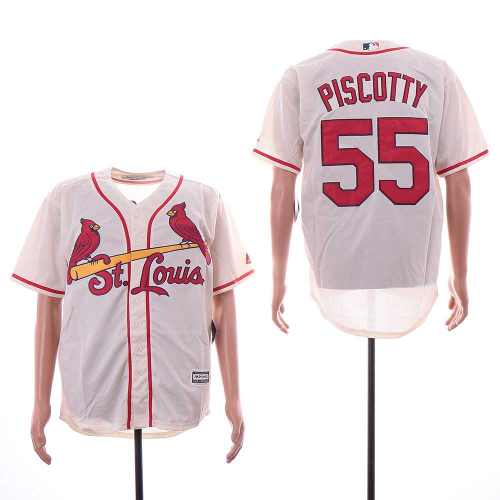 Cardinals 55 Stephen Piscotty Cream Cool Base Jersey Sguo,We sell and wholesale Cardinals 55 Stephen Piscotty Cream Cool Base Jersey Sguo on line form chian!